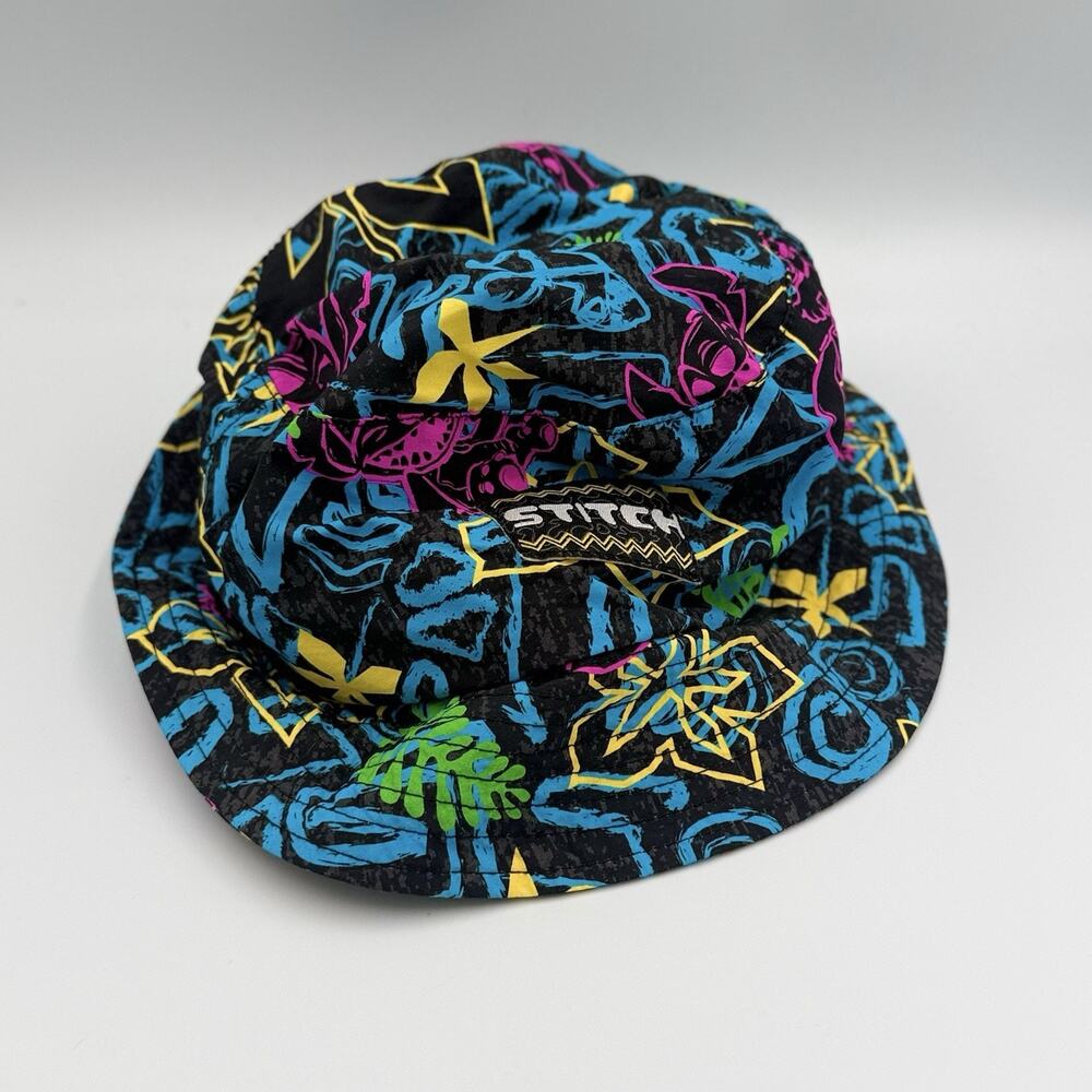 Disney Parks Stitch Bucket Hat 2023 Retro 90s Neon Tropical Lilo & Stitch